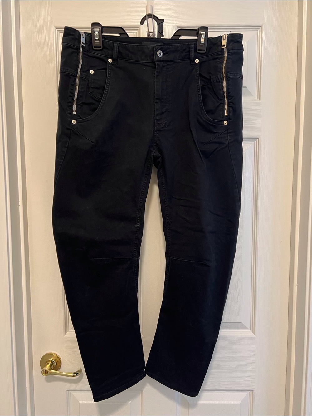 Diesel Men's Black Jeans with Zip Pocket Details *Vintage